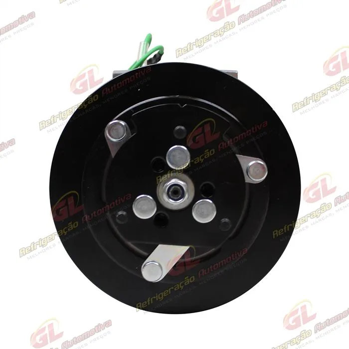 Compressor Modelo Sanden SD7H13 U7360 Máquina Komatsu WA470 / Retroescavadeira New Holland LB-90/ E215LC/ Case / Escavadeira Caterpillar 321 - 24 Volts Polia Canal 1B 146mm OEM: 423S624330/ 72203934 — foto 3
