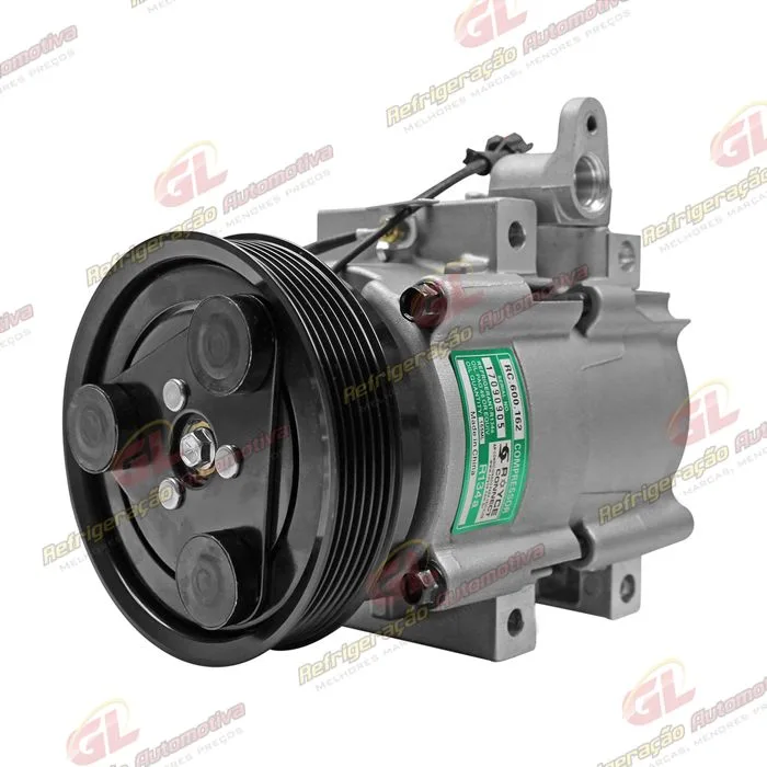 Compressor Modelo Halla Hyundai Santa Fé 2.0 8 Válvulas 2001 Até 2009 - 12 Volts Polia 6pk 118mm — foto 2
