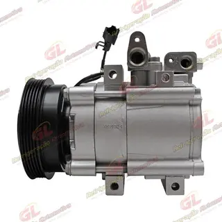 Compressor Modelo Halla Hyundai Santa Fé 2.4 8 Válvulas 2001 Até 2009 - 12 Volts Polia 5pk 123mm