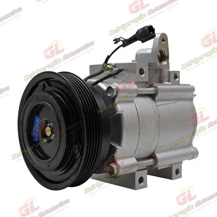 Compressor Modelo Halla Hyundai Santa Fé 2.4 8 Válvulas 2001 Até 2009 - 12 Volts Polia 5pk 123mm — foto 2