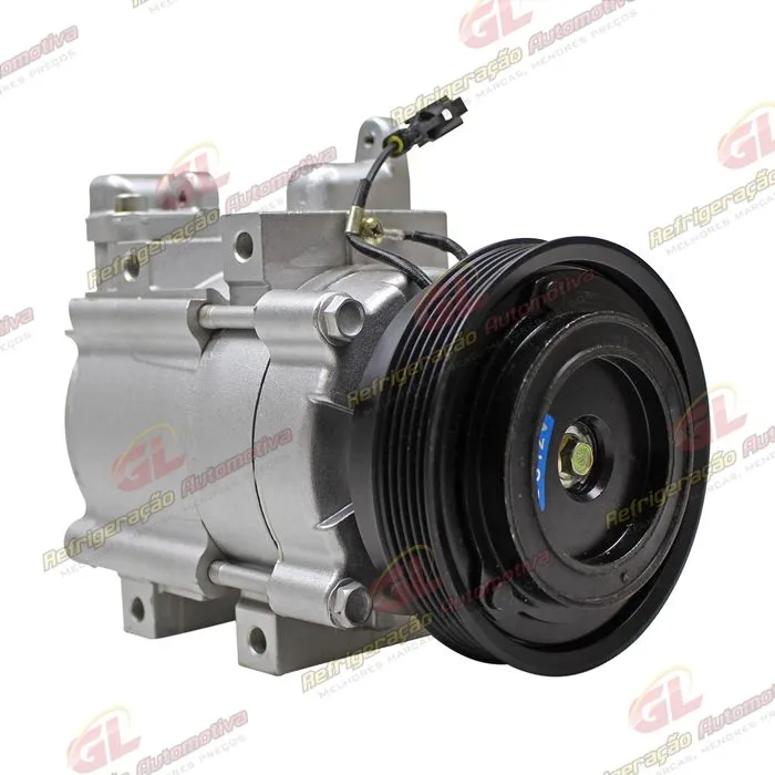 Compressor Modelo Halla Hyundai Santa Fé 2.4 8 Válvulas 2001 Até 2009 - 12 Volts Polia 5pk 123mm — foto 4