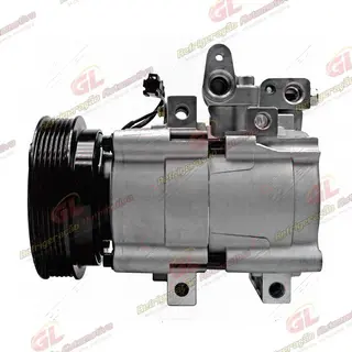 Compressor Modelo Halla Hyundai Santa Fé 2.7 12 Válvulas 2001 Até 2007 - 12 Volts Polia 6pk 128mm