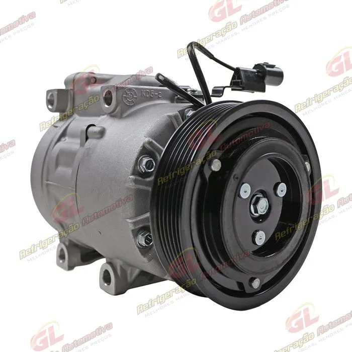 Compressor Modelo Halla Hyundai Vera Cruz 3.0 V6/ Santa Fé 2.7 12 Válvulas/ Azera/ Kia Sorento 2007 Até 2009 - 12 Volts Polia 6pk 124mm — foto 4