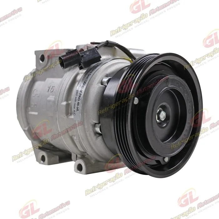 Compressor Modelo Denso 10PA15 Doowon Hyundai Tucson/ Kia Sportage/ New Sportage Gasolina e Diesel 2.0/2.7 8 Válvulas 2007> - 12 Volts Polia 4pk 123mm — foto 4