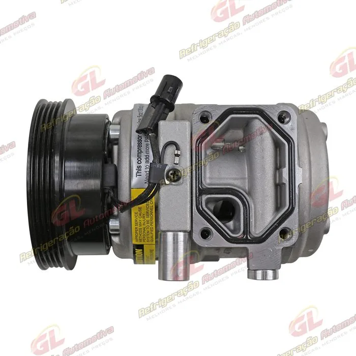 Compressor Modelo Denso 10PA15 Doowon Hyundai Tucson/ Kia Sportage/ New Sportage Gasolina e Diesel 2.0/2.7 8 Válvulas 2007> - 12 Volts Polia 4pk 123mm — foto 8