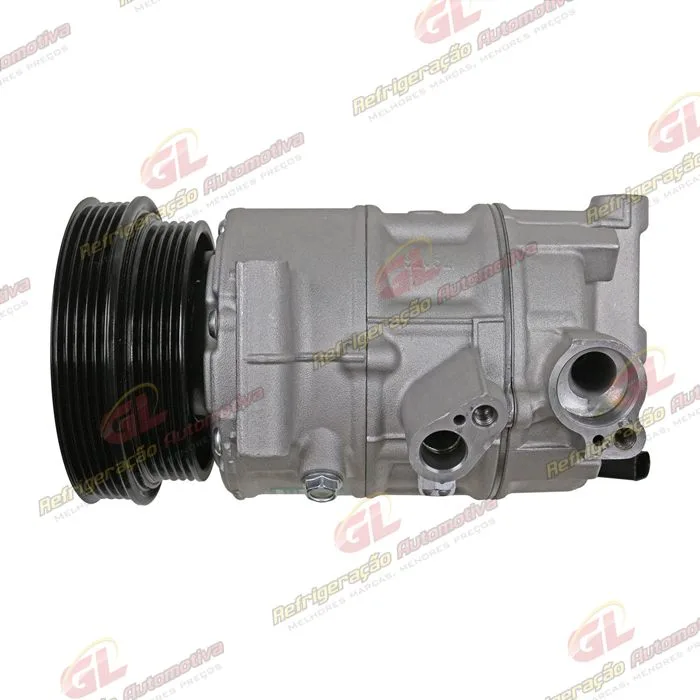 Compressor Modelo Sanden Polia Dupla Volkswagen Jetta 2.5 2006 Até 2010 - 12 Volts — foto 8