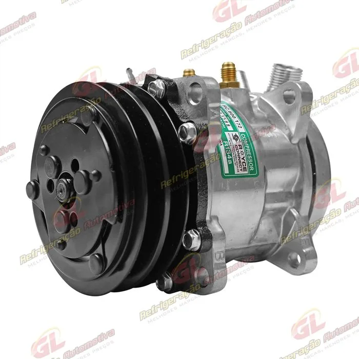 Compressor Modelo SE505 5H09 8 Orelhas - 24 Volts Polia 2A 125mm R134a — foto 2