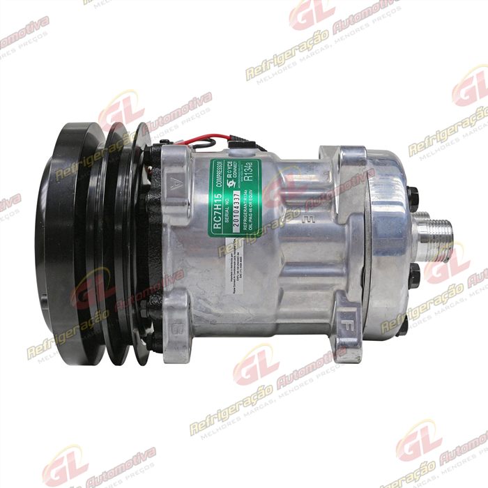 Compressor AA7H15AA U4609 Máquina Case / New Holland TC5070 - 12 Volts Polia Canal 2A 150mm OEM: 86993462