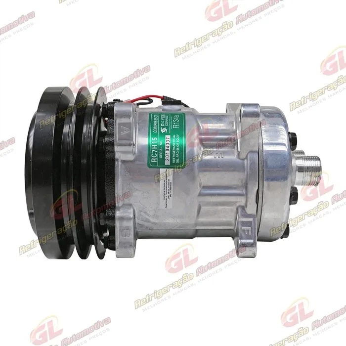 Compressor AA7H15AA U4609 Máquina Case / New Holland TC5070 - 12 Volts Polia Canal 2A 150mm OEM: 86993462