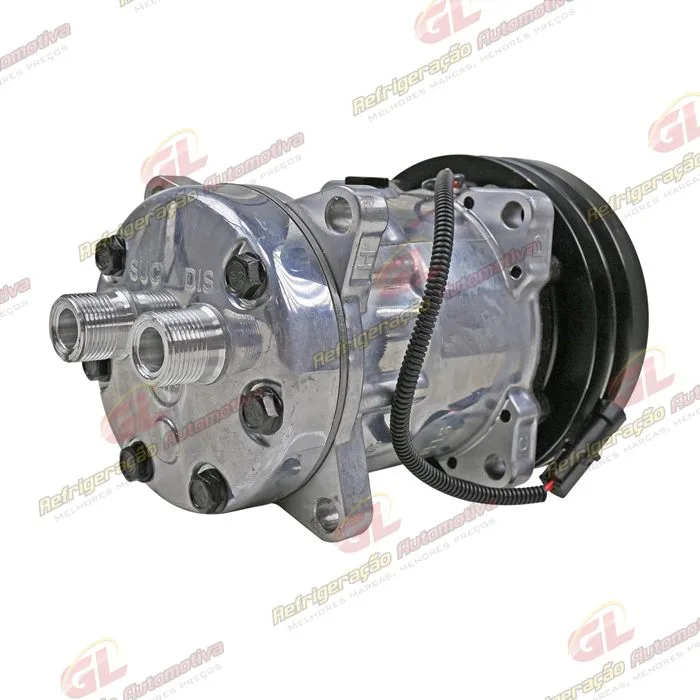 Compressor AA7H15AA U4609 Máquina Case / New Holland TC5070 - 12 Volts Polia Canal 2A 150mm OEM: 86993462 — foto 6