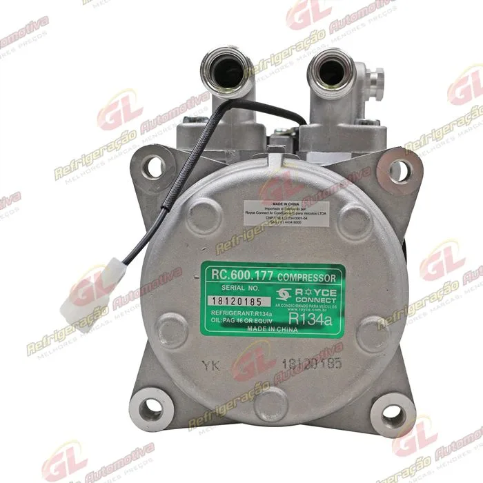 Compressor Modelo Denso 10P15 8 Orelhas - 12 Volts Polia Canal 1A 140mm Máquina Agricola Valtra BH 110/180 OEM: 85996800/ Colheitadeira John Deere 1450/ 1550 OEM:DQ49795 — foto 7