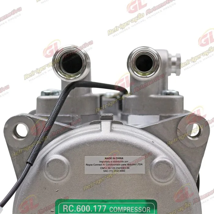 Compressor Modelo Denso 10P15 8 Orelhas - 12 Volts Polia Canal 1A 140mm Máquina Agricola Valtra BH 110/180 OEM: 85996800/ Colheitadeira John Deere 1450/ 1550 OEM:DQ49795 — foto 9