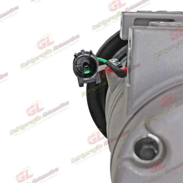 Compressor Modelo HHI Modine Máquina Escavadeira Chinesa/ Retroescavadeira Hyundai 140/ Motoniveladora Komatsu 555 - 24 Volts Polia 1A 135mm OEM: 11N690040 — foto 7