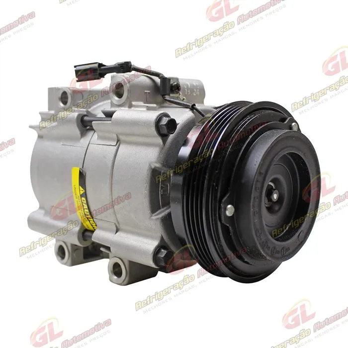 Compressor Modelo Halla HS18 Kia Sorento EX / LX V6 3.5L Mês 06 de 2002 a Mês 08 de 2006 - 12 Volts Polia 4pk 117mm — foto 4