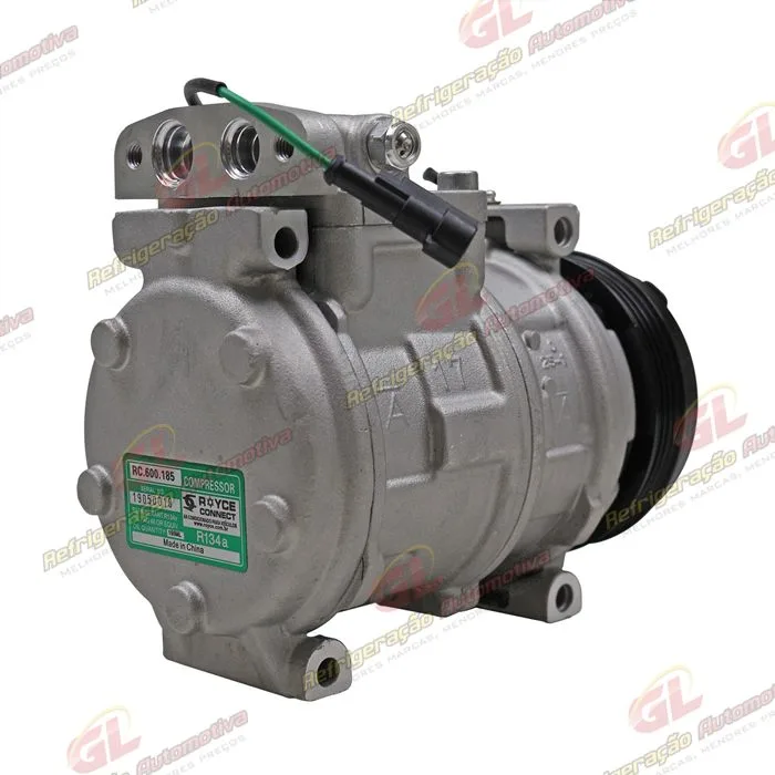 Compressor Caminhão Fiat Iveco Stralis/ Eurostar 10PA17 - 24 Volts Polia 4pk 115mm OEM: 504385146/ 99488569 — foto 6