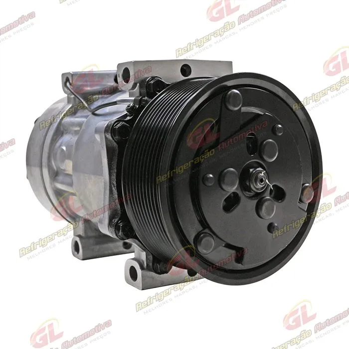 Compressor 7H15 Máquina New Holland P7040/ Trator Case Puma 205 Saída Traseira - 12 Volts Polia 10pk 119mm — foto 4