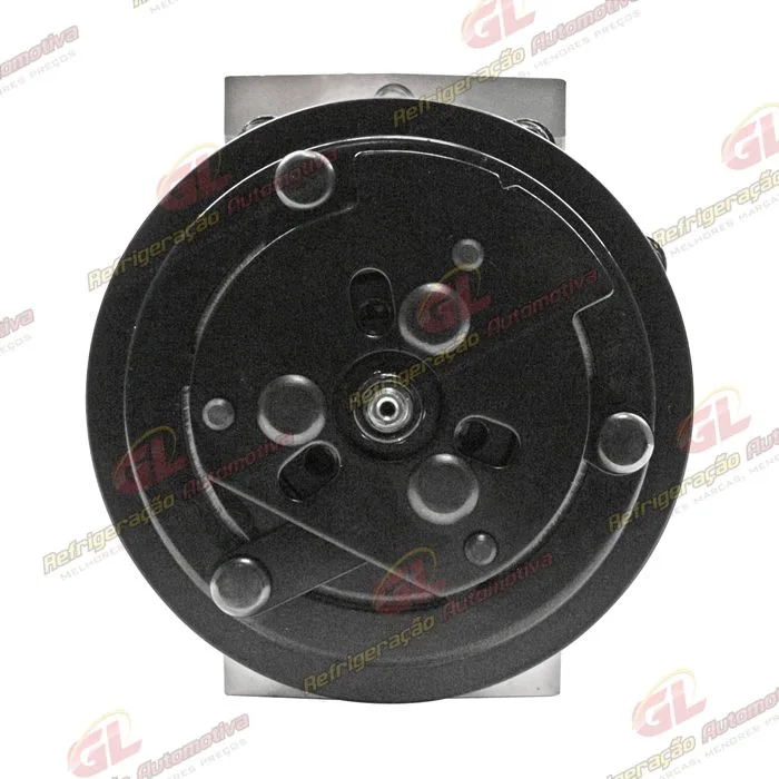 Compressor Modelo AA7H15AA Máquina Case Descarga e Sucção Saida Traseira O'ring - 24 Volts Polia 8pk 115mm — foto 3