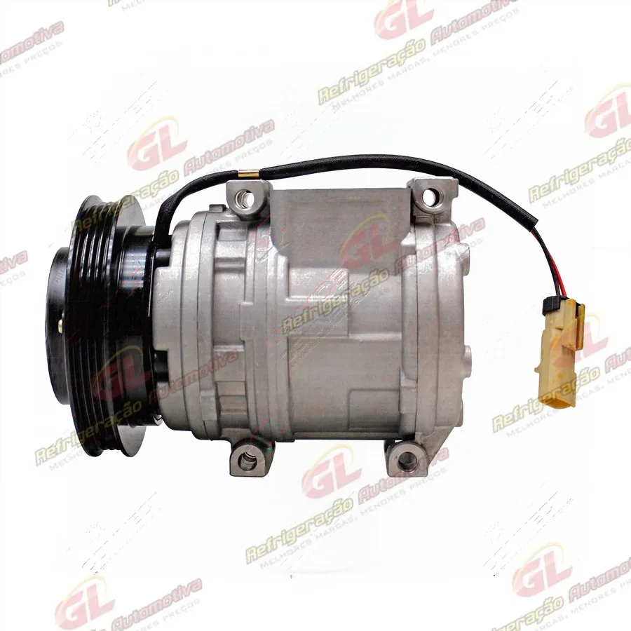 Compressor Modelo 10PA15 Máquina Pá Carregadeira Doosan DX225/ DL200 - 24 Volts Polia 4pk 128mm OEM: 2208-6013B