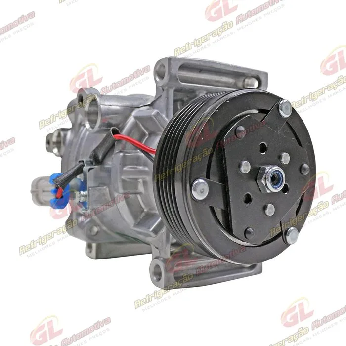 Compressor Fiat Grand Siena Tetrafuel 2013 Até 2016 / Bravo T-Jet - 12 Volts Polia 5pk 95mm OEM: 51873922 — foto 4