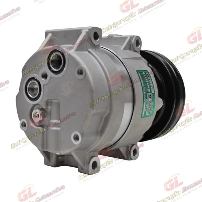 Compressor Harrison Máquina Escavadeira Chinesa XCMG/ Escavadeira Zoomlion ZE150E/ Escavadeira Hyundai - 24 Volts Polia Canal 1A 130mm OEM: 11Q690040 — foto 6