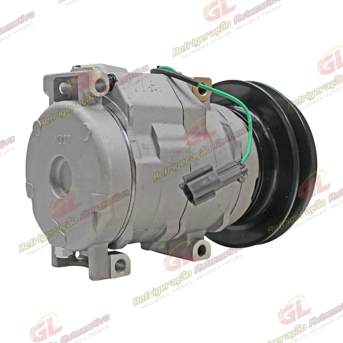 Compressor 10S17C Máquina Komatsu D61/ D475/ D155/ PC350/ PC600 - 24 Volts Polia Canal 1B 151mm OEM: ND4472204781/ 20Y8101260/ 4210731221 — foto 6