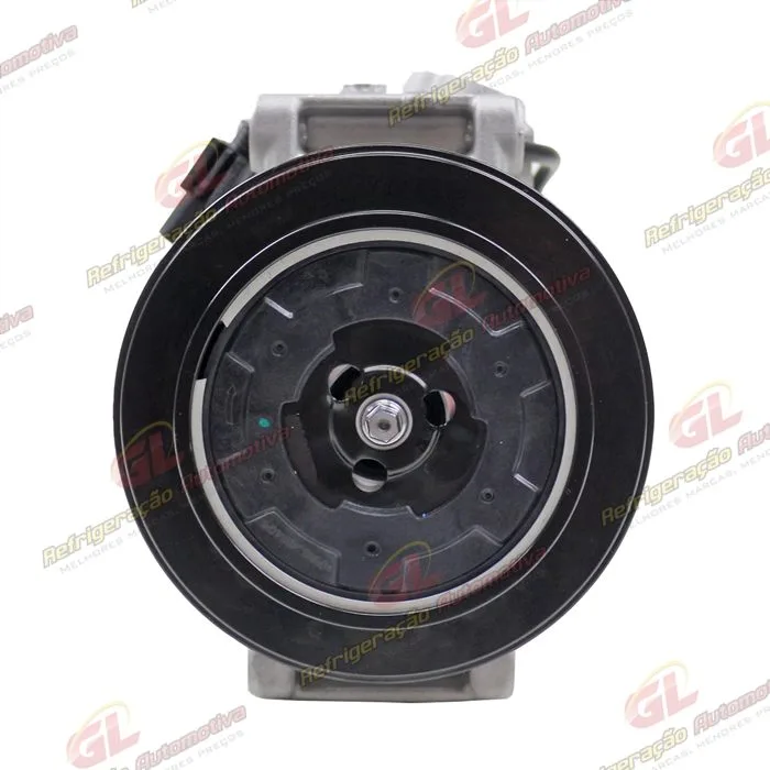 Compressor Modelo Denso 7SEU17C-PV7 Mercedes Benz Sprinter Lado Esquerdo Do Motor 2013 Até 2018/ C180/C200 2013 Até 2015/ Land Rover Discovery 3 2005/ Touareg V8/ Porsche Panamera - 12 Volts Polia 7pk 120mm — foto 3