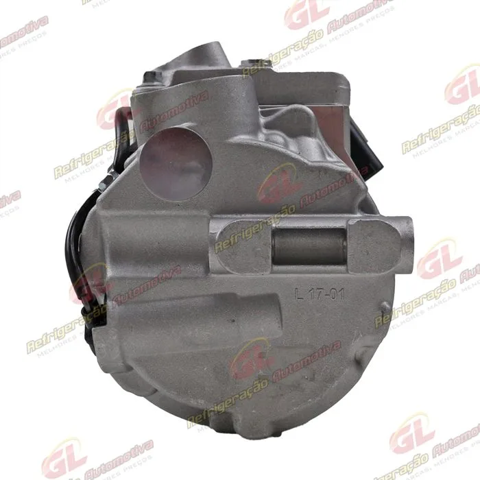 Compressor Modelo Denso 7SEU17C-PV7 Mercedes Benz Sprinter Lado Esquerdo Do Motor 2013 Até 2018/ C180/C200 2013 Até 2015/ Land Rover Discovery 3 2005/ Touareg V8/ Porsche Panamera - 12 Volts Polia 7pk 120mm — foto 5