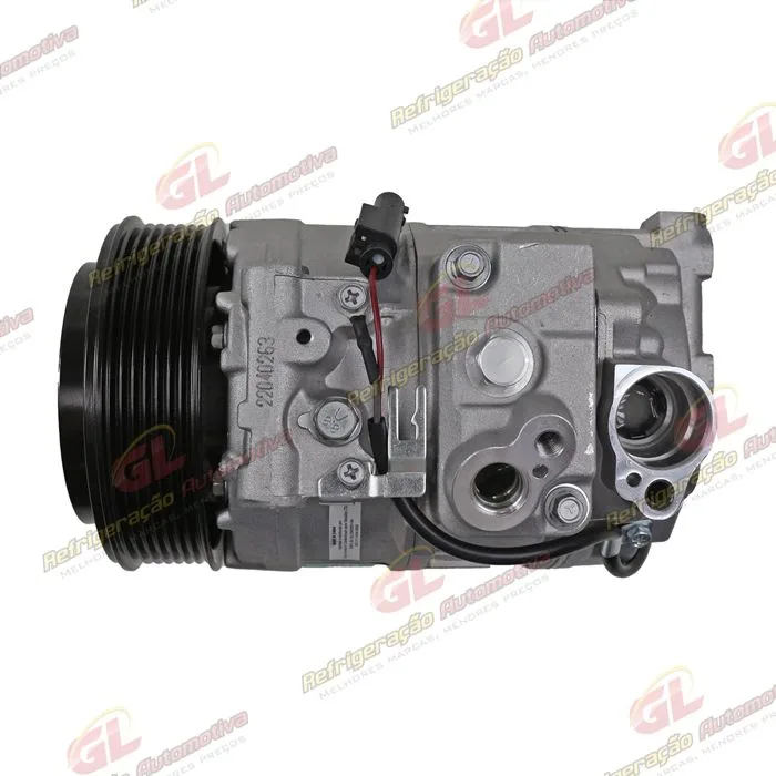 Compressor Modelo Denso 7SEU17C-PV7 Mercedes Benz Sprinter Lado Esquerdo Do Motor 2013 Até 2018/ C180/C200 2013 Até 2015/ Land Rover Discovery 3 2005/ Touareg V8/ Porsche Panamera - 12 Volts Polia 7pk 120mm — foto 6