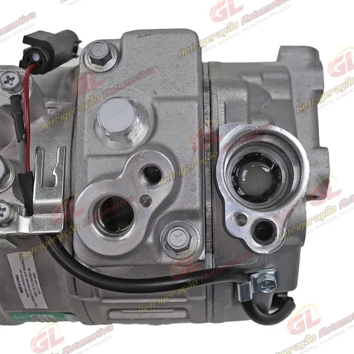 Compressor Modelo Denso 7SEU17C-PV7 Mercedes Benz Sprinter Lado Esquerdo Do Motor 2013 Até 2018/ C180/C200 2013 Até 2015/ Land Rover Discovery 3 2005/ Touareg V8/ Porsche Panamera - 12 Volts Polia 7pk 120mm — foto 7