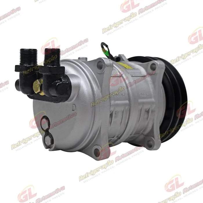 Compressor Modelo TM16HS 163cm³ 8 Orelhas Saida Para Cima - 12 Volts Polia 2A 135mm R134a — foto 6