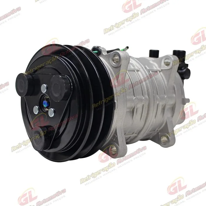 Compressor Modelo TM15HD 150cm³ Saida Para Cima 8 Orelhas - 24 Volts Polia 2A 135mm R134a — foto 2