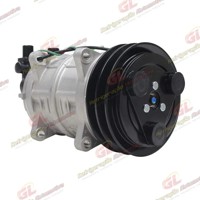 Compressor Modelo TM15HD 150cm³ Saida Para Cima 8 Orelhas - 24 Volts Polia 2A 135mm R134a — foto 4