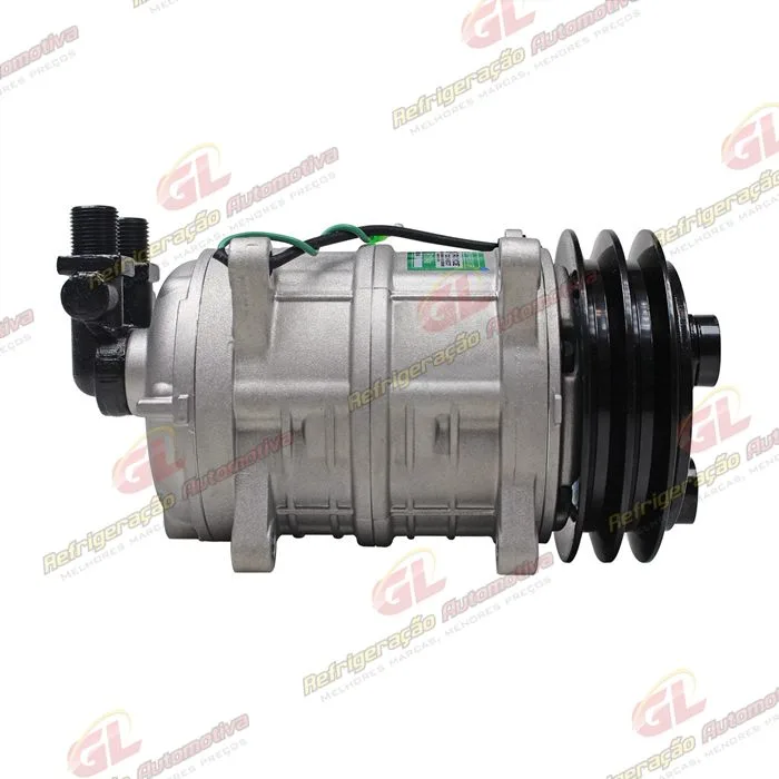 Compressor Modelo TM15HD 150cm³ Saida Para Cima 8 Orelhas - 24 Volts Polia 2A 135mm R134a — foto 5