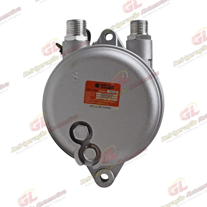 Compressor Seltec TM08HD Máquina Caterpillar 226B/ BobCat 430 - 12 Volts Polia 8pk 123mm OEM: 218-6833/ 6681716 — foto 7