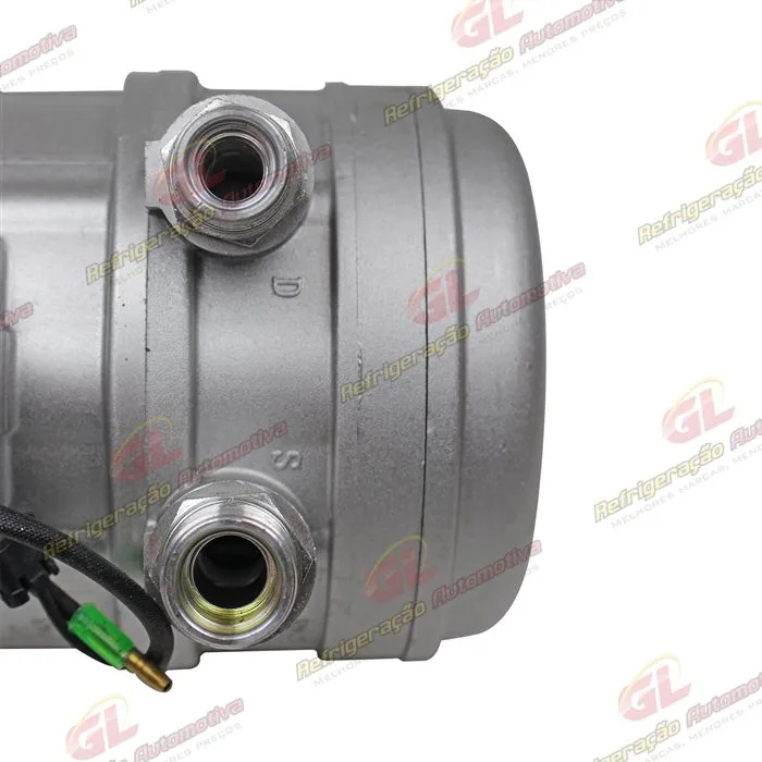 Compressor Seltec TM08HD Máquina Caterpillar 226B/ BobCat 430 - 12 Volts Polia 8pk 123mm OEM: 218-6833/ 6681716 — foto 8