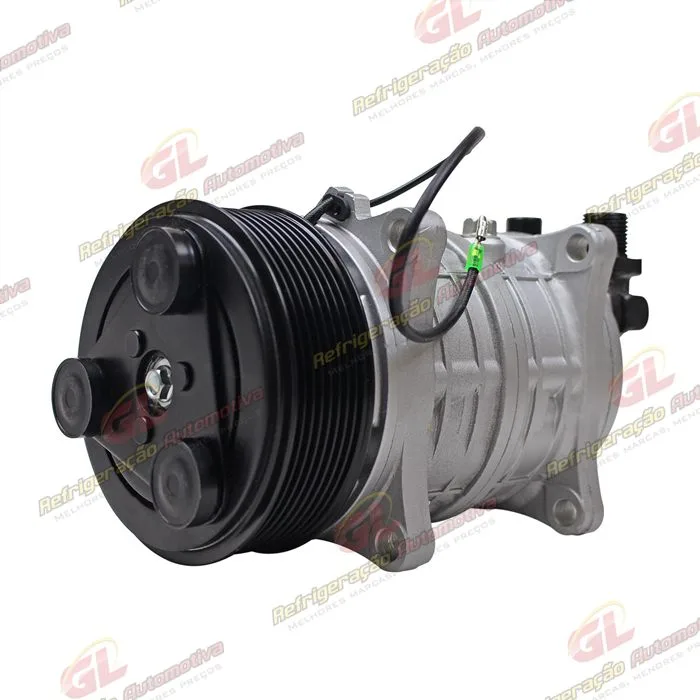 Compressor Modelo TM16HS 163cm³ Saída Para Cima 8 Orelhas R134a - 12 Volts Polia 8pk 119mm — foto 2
