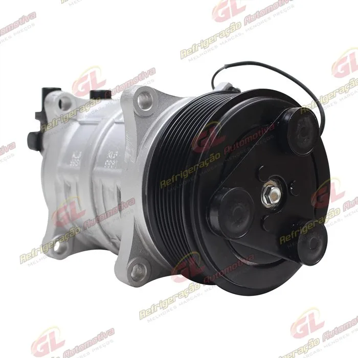 Compressor Modelo TM16HS 163cm³ Saída Para Cima 8 Orelhas R134a - 12 Volts Polia 8pk 119mm — foto 4