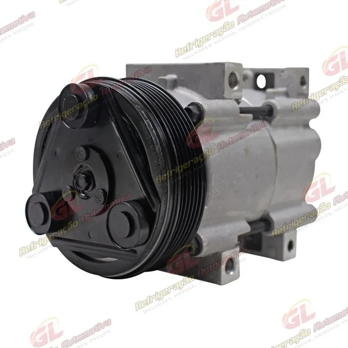 Compressor Fic Ford Ranger Diesel 3.0 até 2012 / Mustang / Troller 3.0 - 12 Volts Polia 6pk 130mm — foto 2