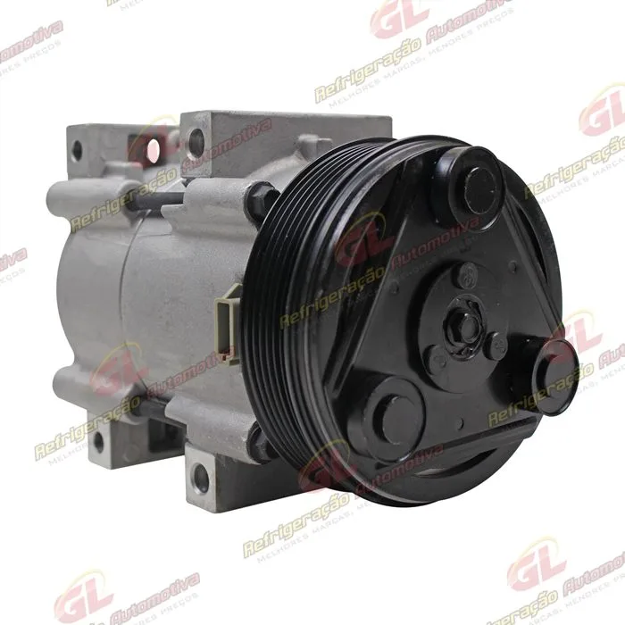 Compressor Fic Ford Ranger Diesel 3.0 até 2012 / Mustang / Troller 3.0 - 12 Volts Polia 6pk 130mm — foto 4
