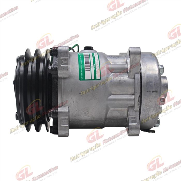 Compressor SANDEN Original AA7H15AA 4862 Modelo Flex 8 Orelhas Saida Traseira O´ring Horizontal Flex 200cc - 24 Volts Polia 2A 125mm