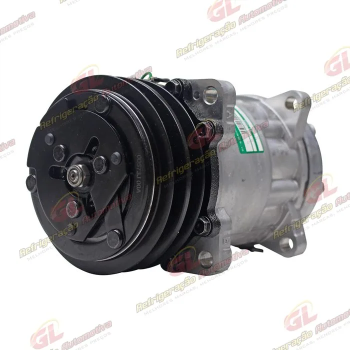 Compressor SANDEN Original AA7H15AA 4862 Modelo Flex 8 Orelhas Saida Traseira O´ring Horizontal Flex 200cc - 24 Volts Polia 2A 125mm — foto 2