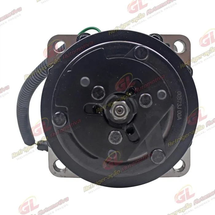 Compressor SANDEN Original AA7H15AA 4862 Modelo Flex 8 Orelhas Saida Traseira O´ring Horizontal Flex 200cc - 24 Volts Polia 2A 125mm — foto 3