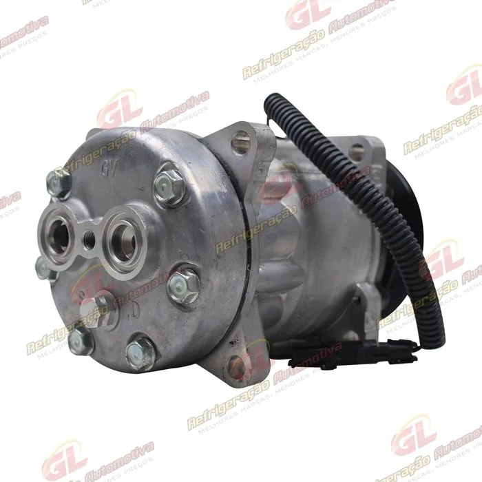Compressor SANDEN Original AA7H15AA 4864 Modelo Flex 8 Orelhas Saida Traseira O´ring Horizontal Flex - 12 Volts Polia 8pk 122mm 200cc — foto 6