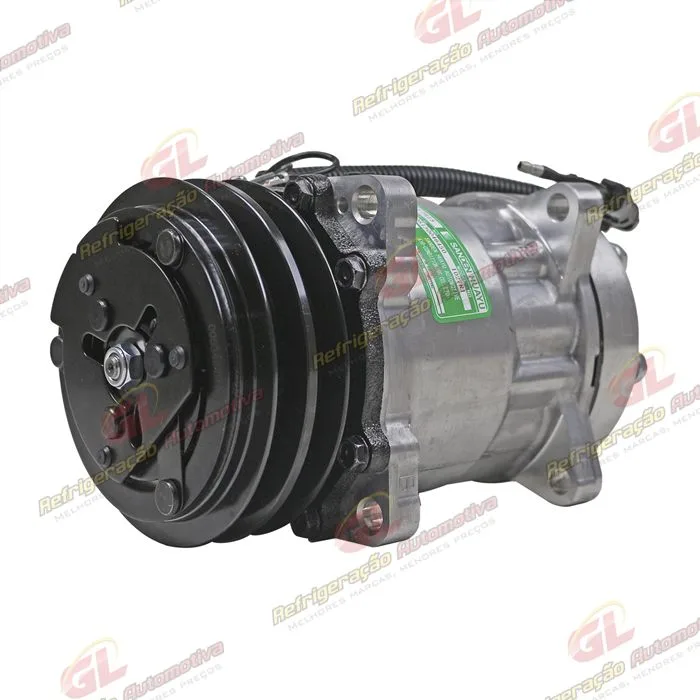 Compressor SANDEN Original AA7H15AA 4860 Modelo Flex 8 Orelhas Saida Traseira O´ring Horizontal Flex - 12 Volts Polia 2A 125mm 200cc — foto 2