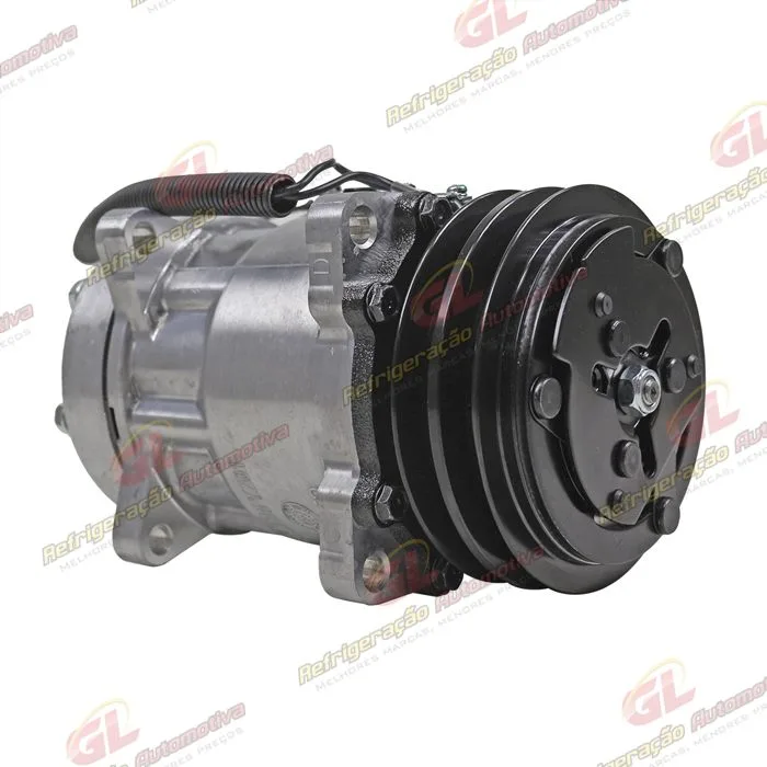 Compressor SANDEN Original AA7H15AA 4860 Modelo Flex 8 Orelhas Saida Traseira O´ring Horizontal Flex - 12 Volts Polia 2A 125mm 200cc — foto 3