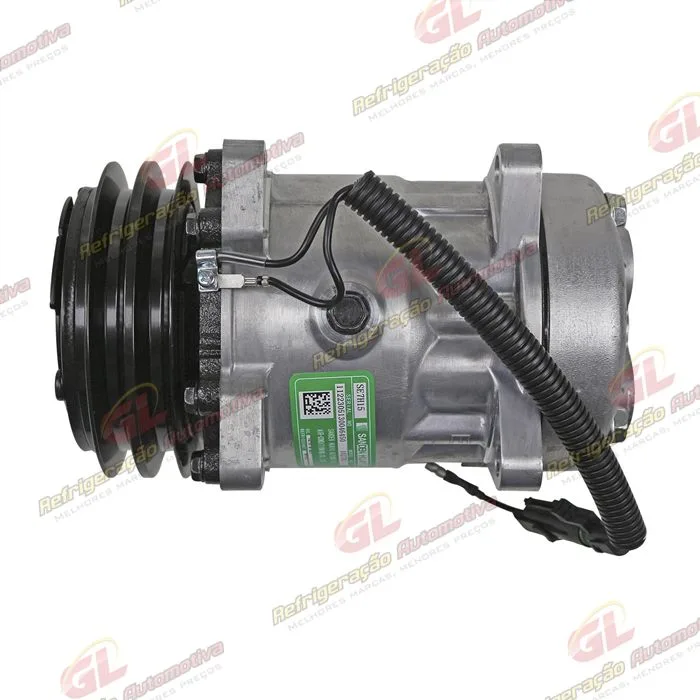 Compressor SANDEN Original AA7H15AA 4860 Modelo Flex 8 Orelhas Saida Traseira O´ring Horizontal Flex - 12 Volts Polia 2A 125mm 200cc — foto 5