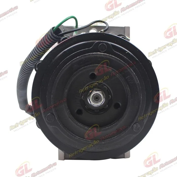 Compressor SANDEN Original 4327 Modelo Flex AA7H15AA Parafuso Passante Saida Traseira O´ring Horizontal Flex - 24 Volts Polia 8pk 123mm 200cc — foto 3