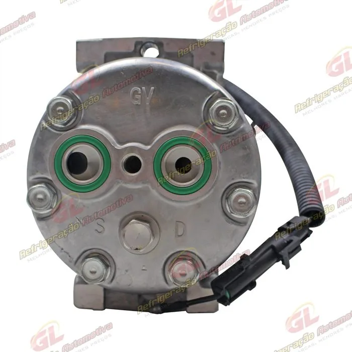 Compressor SANDEN Original 4327 Modelo Flex AA7H15AA Parafuso Passante Saida Traseira O´ring Horizontal Flex - 24 Volts Polia 8pk 123mm 200cc — foto 7