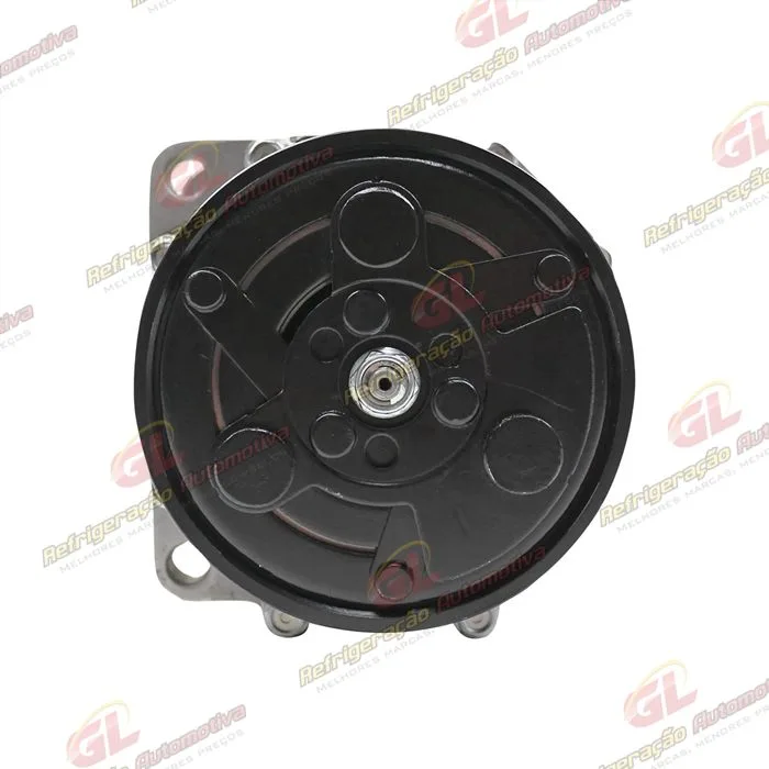 Compressor Modelo Zylinder SD7V16 1100 Volkswagen Polo Até 2001 / Golf >1998/ Passat/ Eurovan/ 4 Orelhas - 12 Volts Polia 6pk 120mm — foto 2