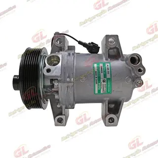 Compressor Modelo Calsonic Nissan Frontier Motor 2.5 2013> - 12 Volts Polia 7pk 110mm OEM: 92600KH70E